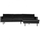 Rodeo chaise longue right velvet anthracite