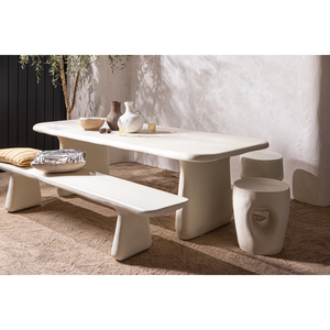 Aur side table reinforced fiber natural, room setting