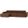 Novi chaise longue bank links bouclé mokkabruin