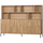 New gravure wall cabinet oak naturel