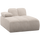 Mojo chaise longue element links ribstof ecru