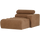 Novi chaise longue element arm rechts bouclé karamelbruin
