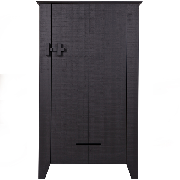 Gijs armoire brut de sciage pin noir, vue de face