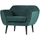 Rocco armchair velvet teal