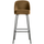 Vogue barstool 80 cm velvet honey yellow
