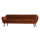 Rocco xl sofa 230 cm velvet rust
