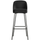 Vogue barstool 80 cm velvet black