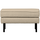 Rodeo hocker on legs bouclé beige