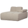 Mojo chaise longue element droite bouclé mélangé beige