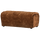 Baggy hocker 3D chenille mid brown