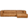 Bean canapé d angle droit eco cuir cognac