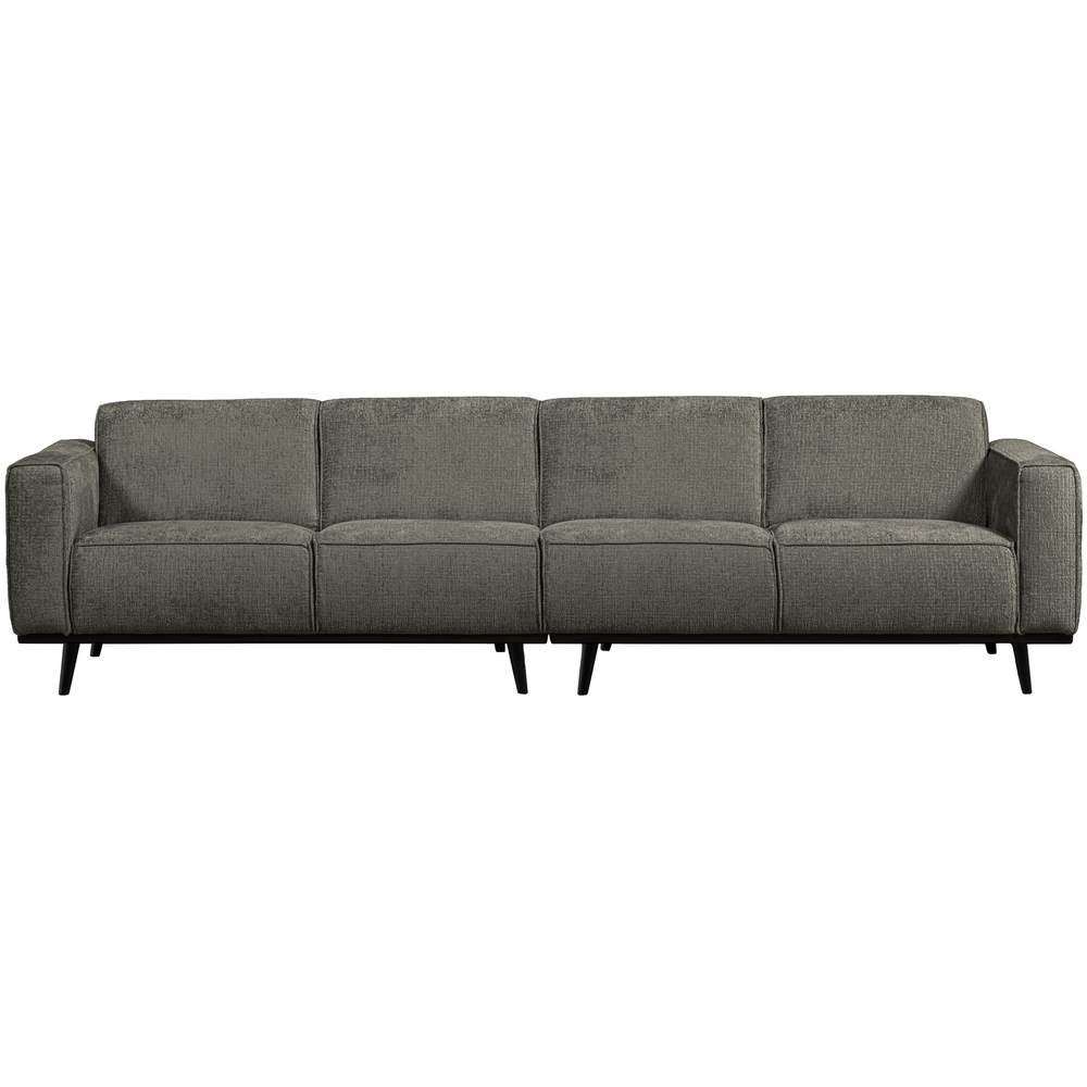 Statement 4-places 280 cm structure velvet frost, vue de face
