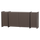 Brock commode 200 cm placage frêne brun moyen