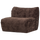 Baggy 1-zits element 3D chenille donkerbruin