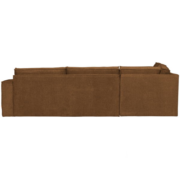 Freddie corner sofa left bronze, back view