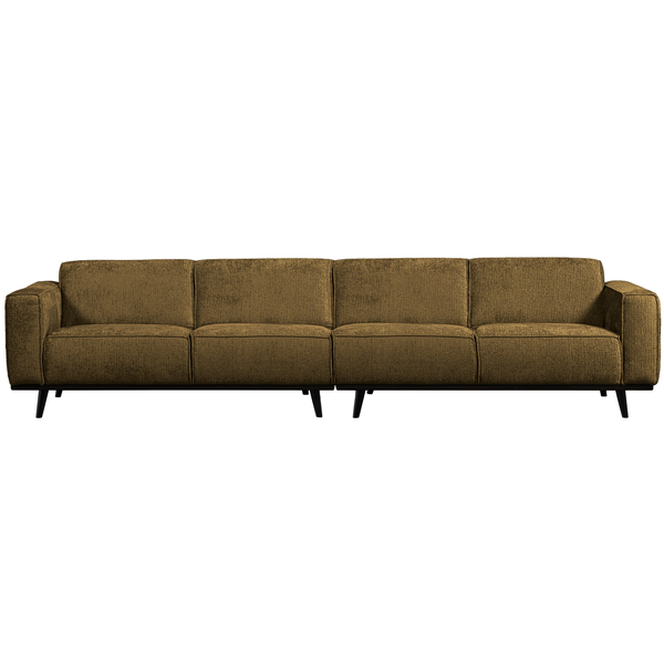 Statement XL 4-seater 372 cm structure velvet brass, front view