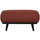 Statement pouf bouclé marron