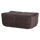 Cluster tabouret velours marron chocolat