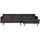 Rodeo chaise longue rechts ecoleer zwart