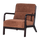 Mark fauteuil chenille bruin