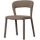 Noble chaise de salle à manger taupe