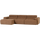 Novi chaise longue bank links bouclé karamelbruin