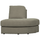 Family 1-place element angle rond droit tissu gris clair