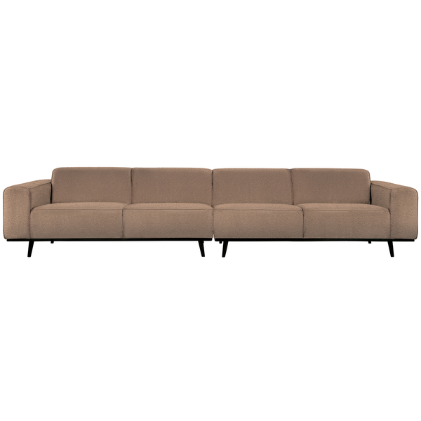 Statement XL 4-seater 372 cm bouclé nougat, front view