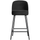 Vogue barstool 65 cm velvet black