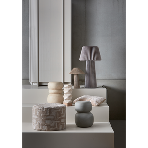 Yvo side table concrete look natural, room setting