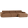 Novi chaise longue bank rechts bouclé karamelbruin