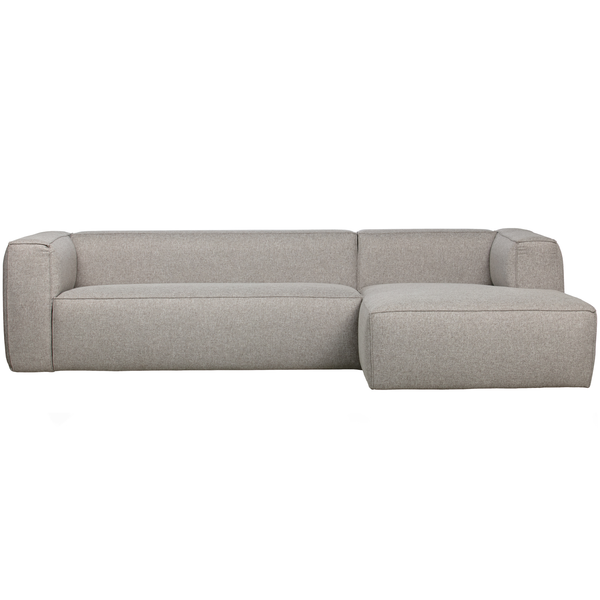 Bean canapé d angle droite incl. coussions gris clair, vue de face