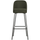 Vogue barstool 80 cm woven fabric warm green