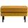 Rodeo hocker on legs velvet ochre