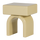 Zorel chest of drawers/bedside table, high-gloss wood, soft yellow