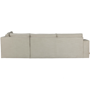 Freddie corner sofa right naturel, back view