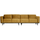 Statement 4-seater 280 cm velvet honey yellow