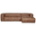 Bean canapé d angle droit eco cuir cognac