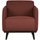 Statement armchair bouclé chestnut