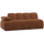 Mojo 2-seater element arm left woolly rust brown