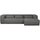 Bean corner sofa right incl. cushions mid grey melange
