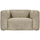 Bean fauteuil structure velvet buttermilk