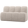 Mojo dining bench 164 cm with backrest rib fabric ecru