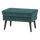Rocco hocker velvet teal