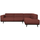Statement canapé d angle droite bouclé marron