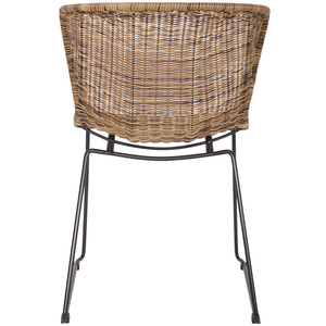 Set v 2 - Wings garden chair natural, back view