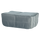 Cluster tabouret velours bleu turquoise