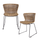 Set v 2 - Wings garden chair natural