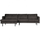 Rodeo chaise longue a geauche eco cuir noir