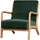 Mark fauteuil velvet flesgroen